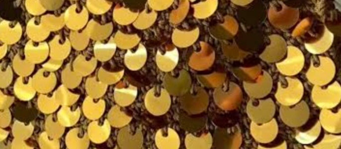 Borsa uncinetto con paillettes