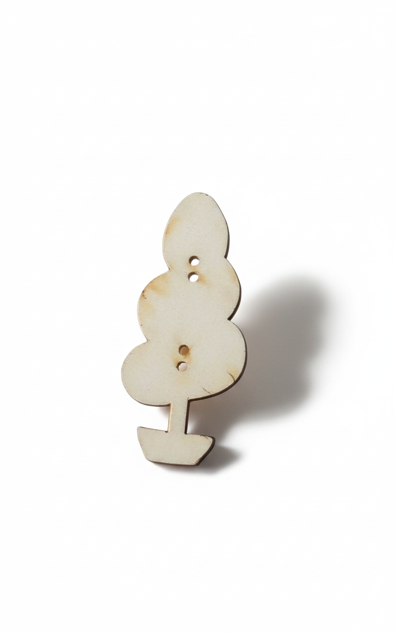 Bottone legno albero