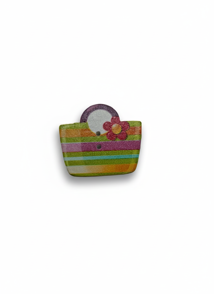 Bottone borsa manico viola