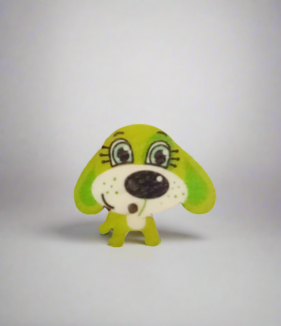 Bottone cane verde