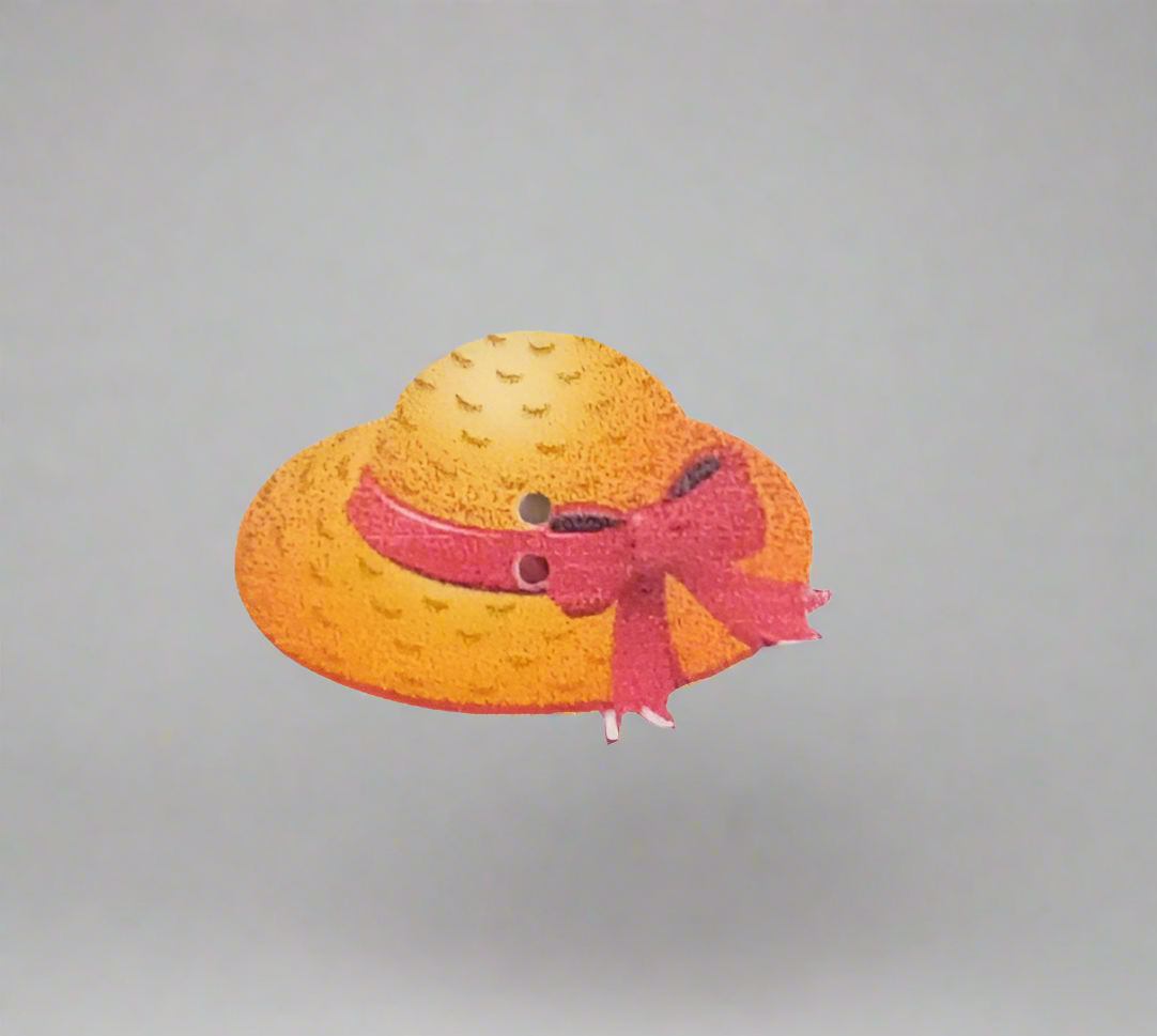 Bottone cappello arancione
