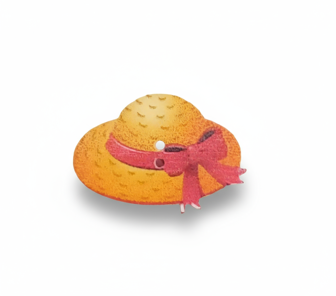 Bottone cappello arancione