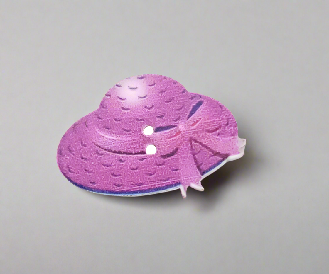Bottone cappello viola