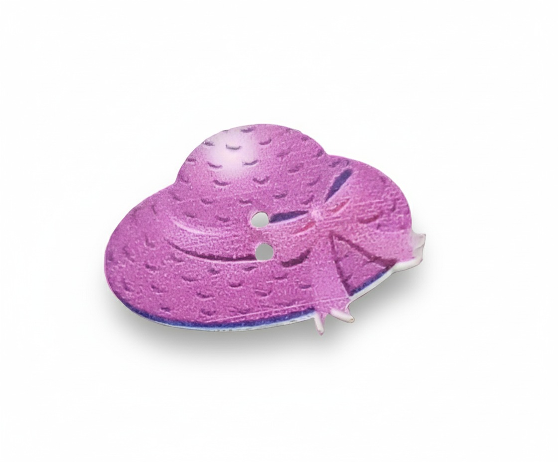 Bottone cappello viola