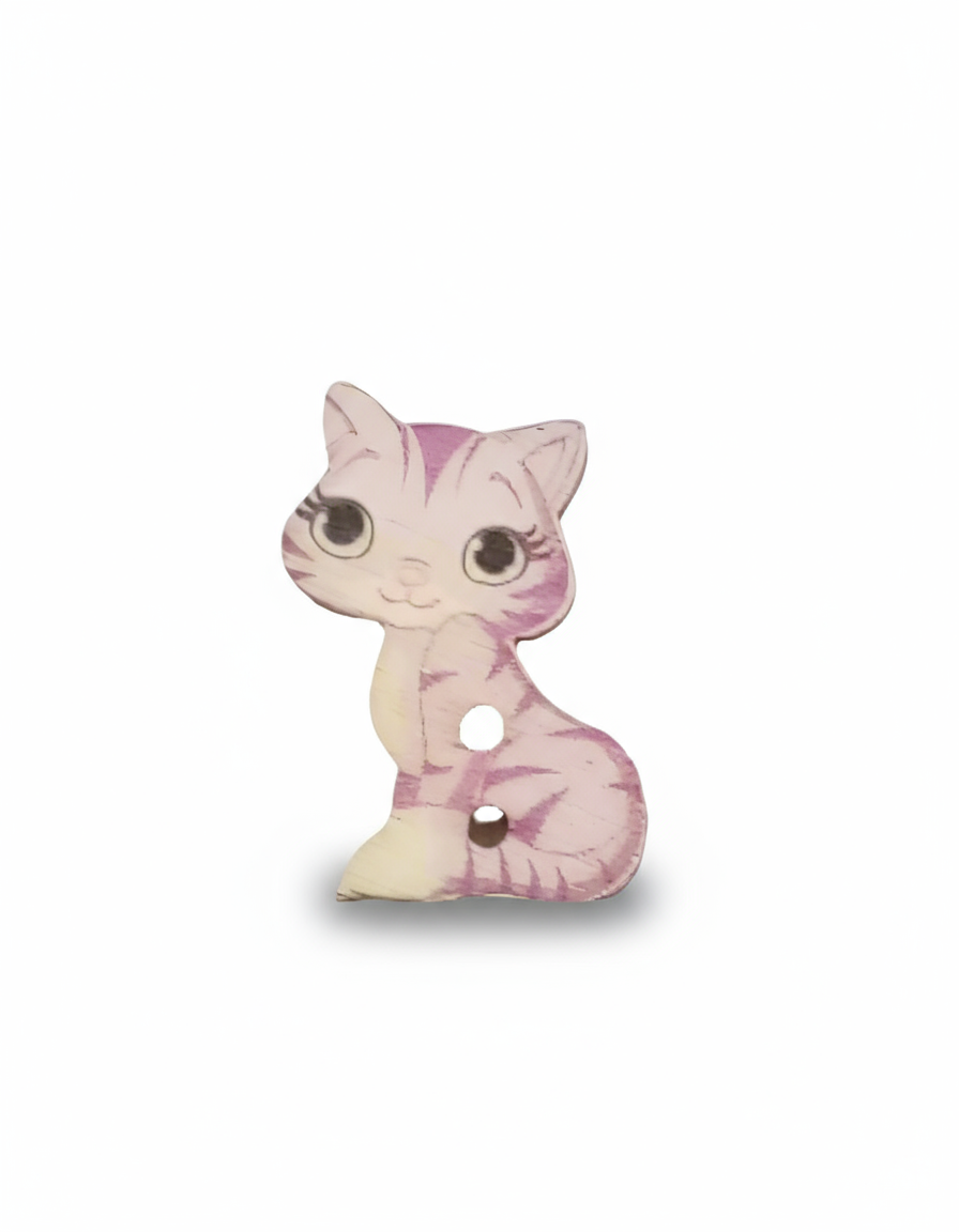 Bottone gatto viola