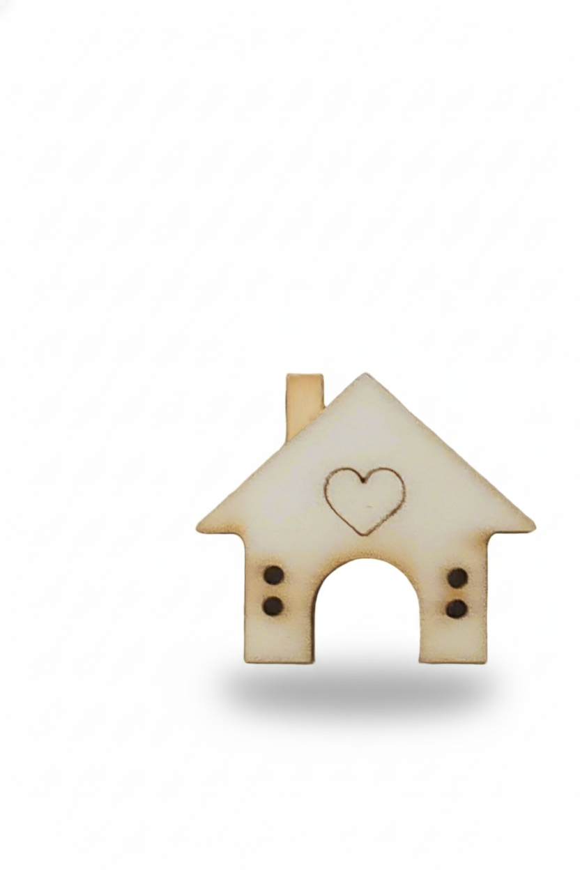 Bottone legno cuccia cane