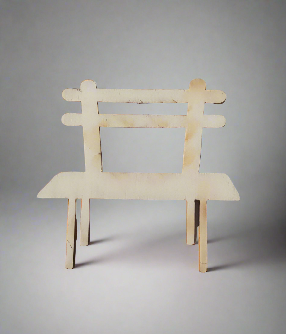 Bottone legno panchina