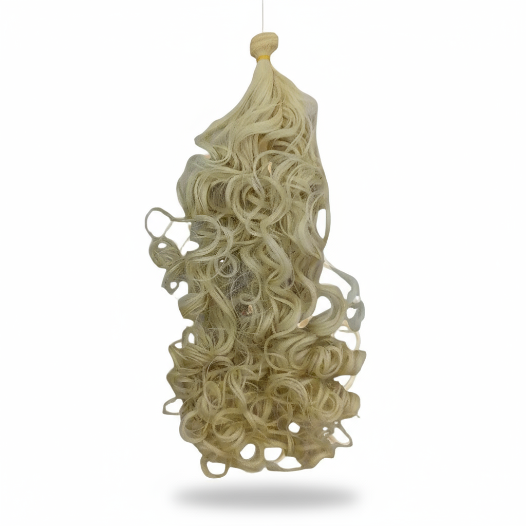 Capelli ricci biondi lunghi bambola
