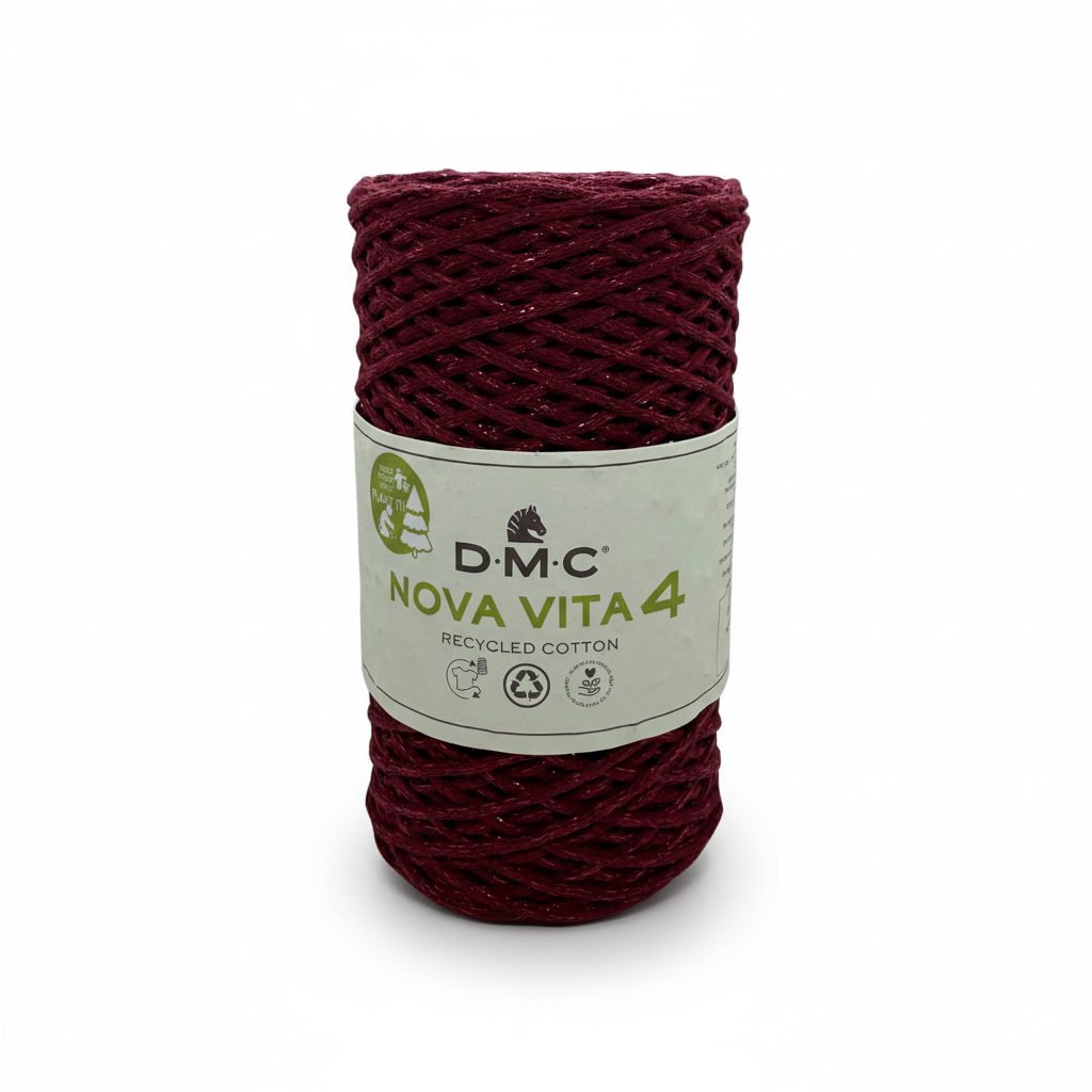 Cordino lurex rosso