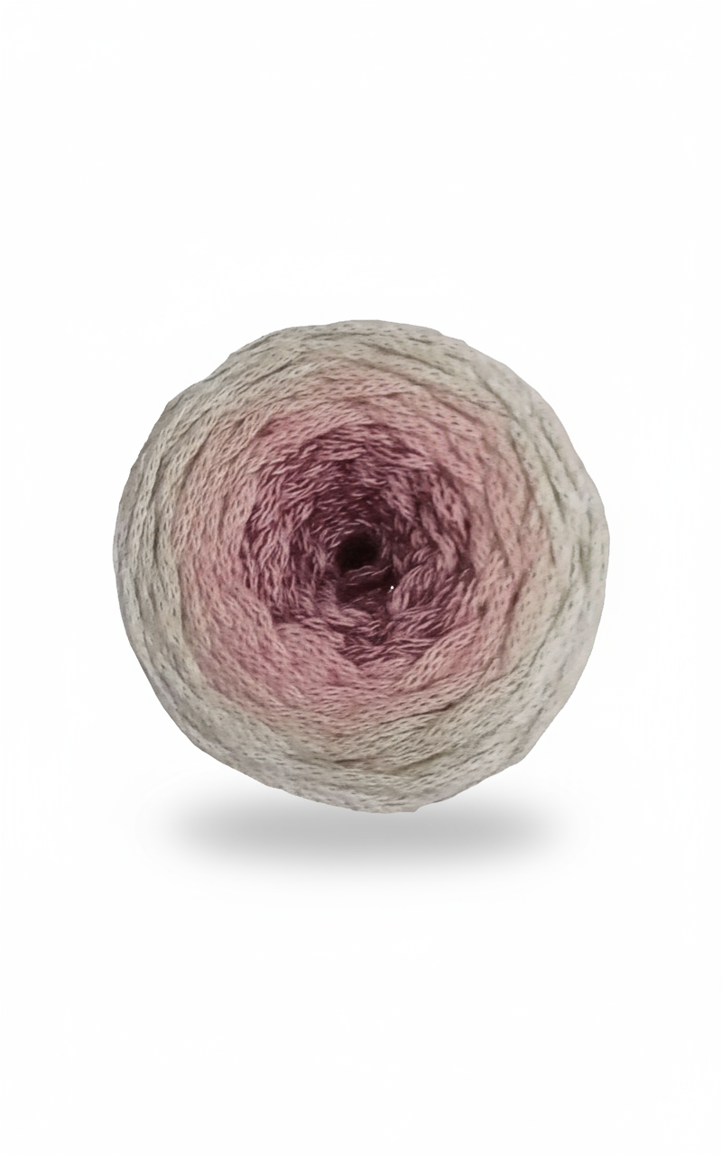 Cotone sfumato rosa e beige