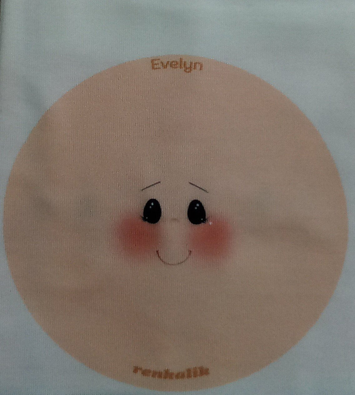 Faccine in tessuto microfibra per bambole Evelyn