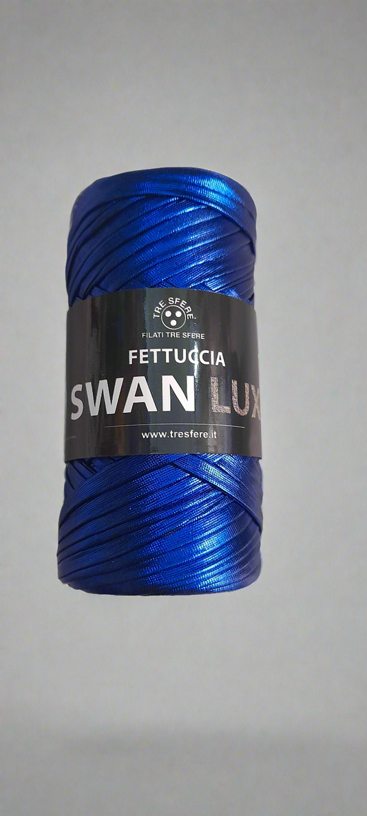 Fettuccia lucida blu