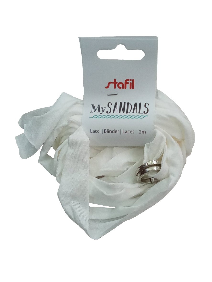 Fettuccia bianca per infradito 