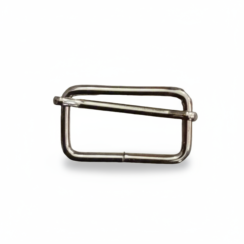 Fibbia per borse rettangolare grande argento