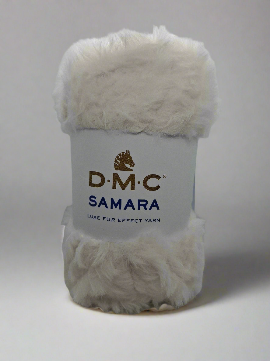 Filato peloso samara bianco 