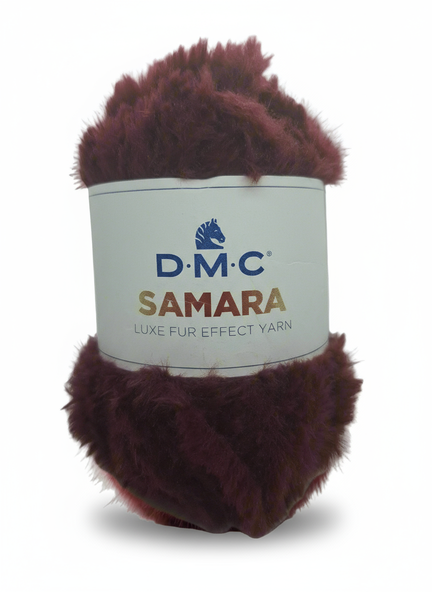Filato peloso samara bordeaux
