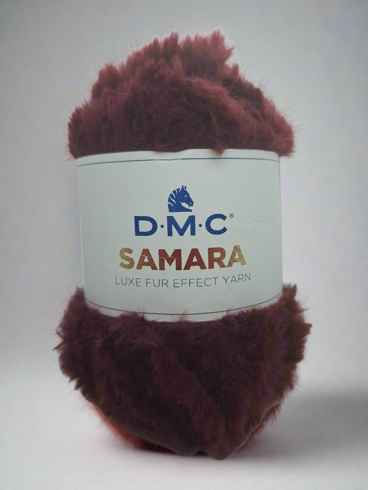 Filato peloso samara bordeaux