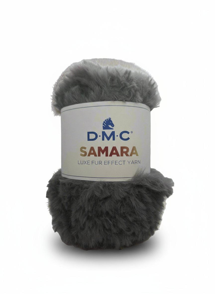 Filato peloso samara grigio topo