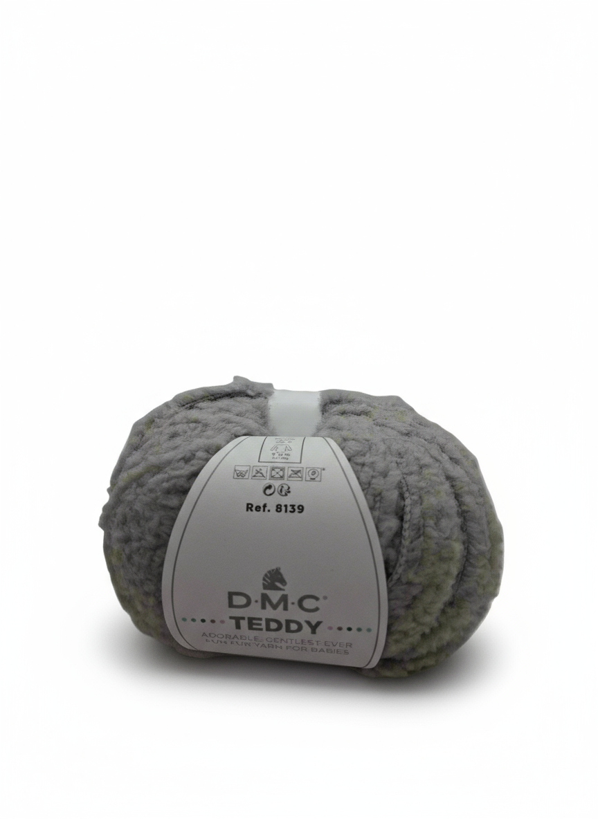 Filato peloso teddy grigio