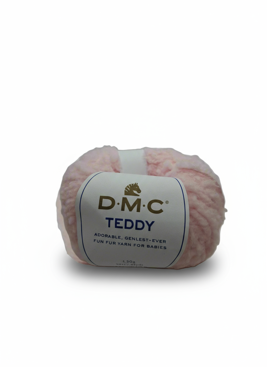 Filato peloso teddy rosa