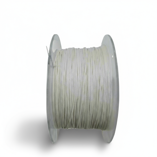 Filo cerato cotone per gioielli bianco
