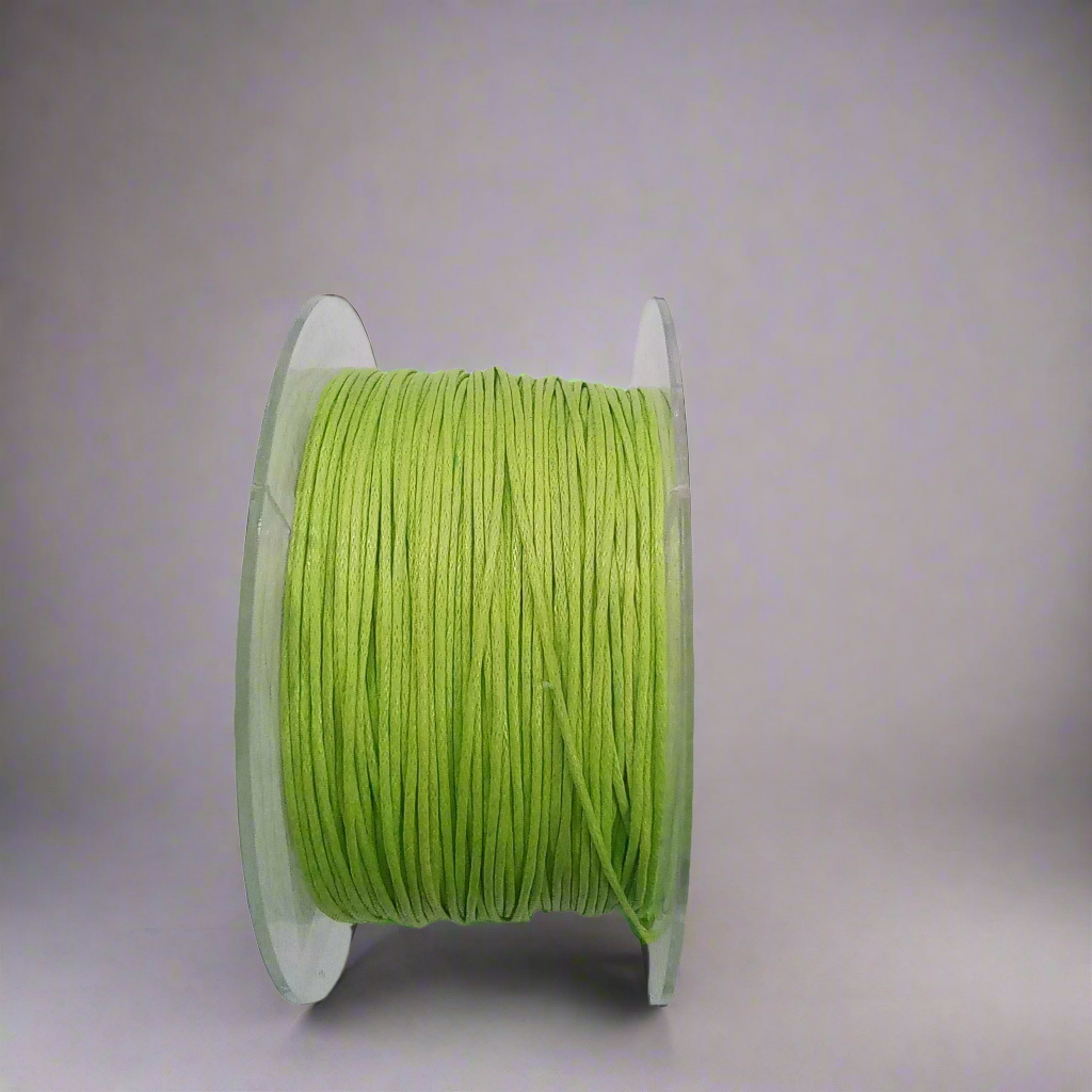 Filo cerato cotone per gioielli verde