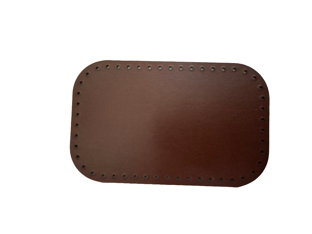 Fondo  borsa marrone uncinetto