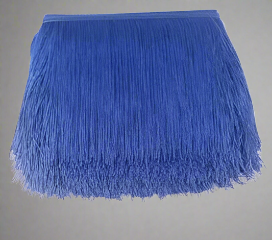 Frangia rafia blu