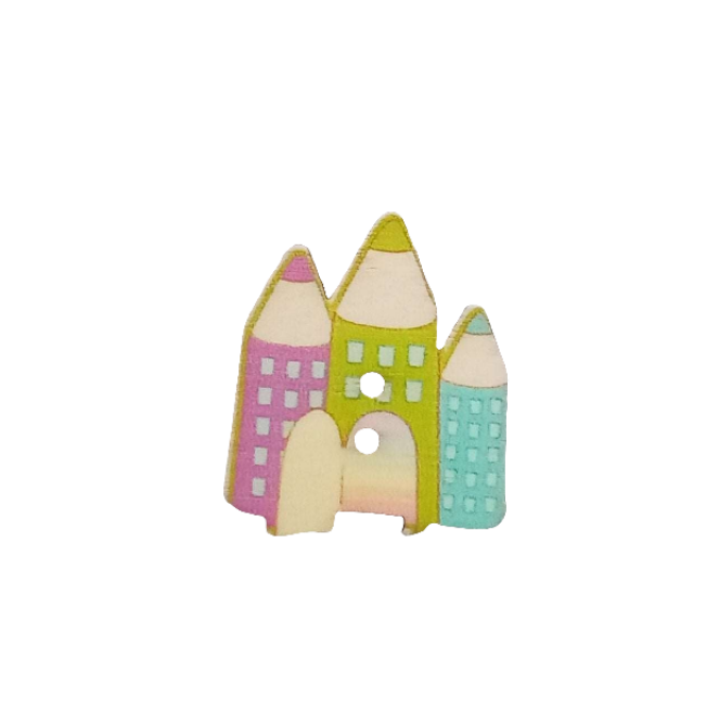 Bottoni Decorativi in Legno per Cucito Creativo-Angels Style merceria creativa