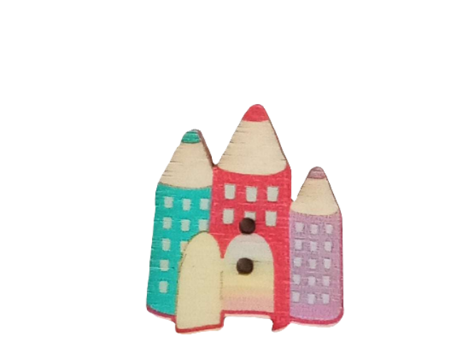 Bottoni Decorativi in Legno per Cucito Creativo-Angels Style merceria creativa