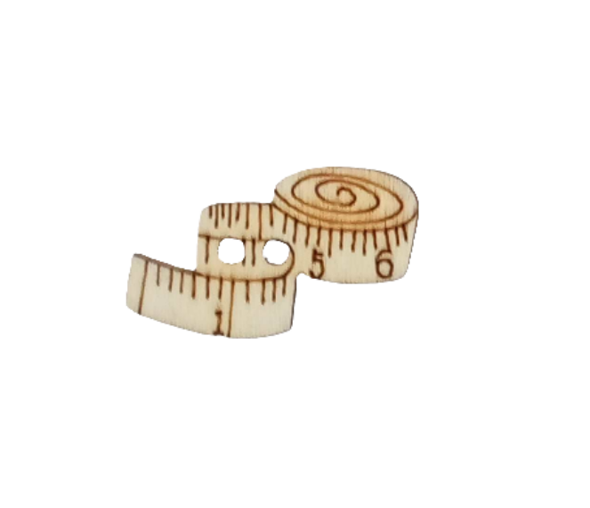 Bottoni Decorativi in Legno per Cucito Creativo-Angels Style merceria creativa