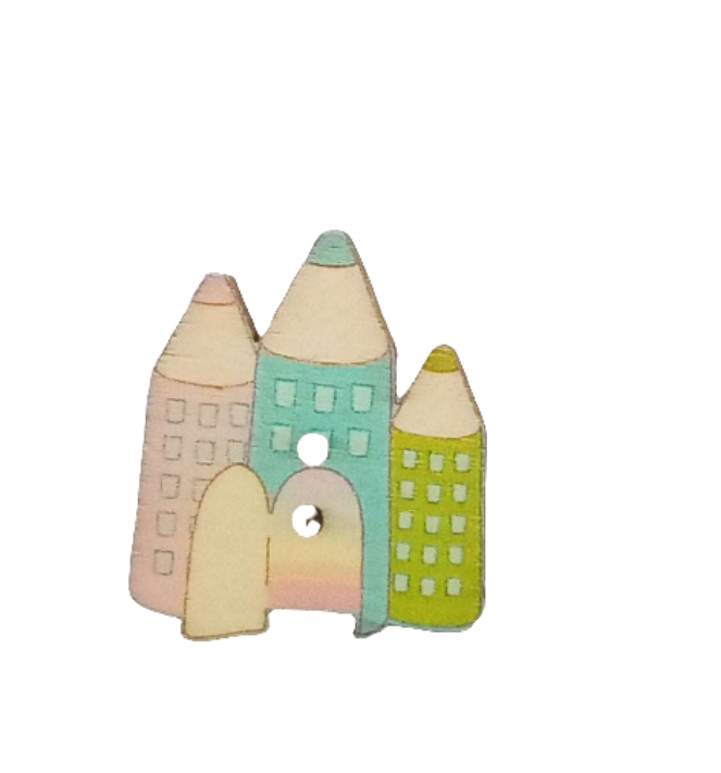 Bottoni Decorativi in Legno per Cucito Creativo-Angels Style merceria creativa