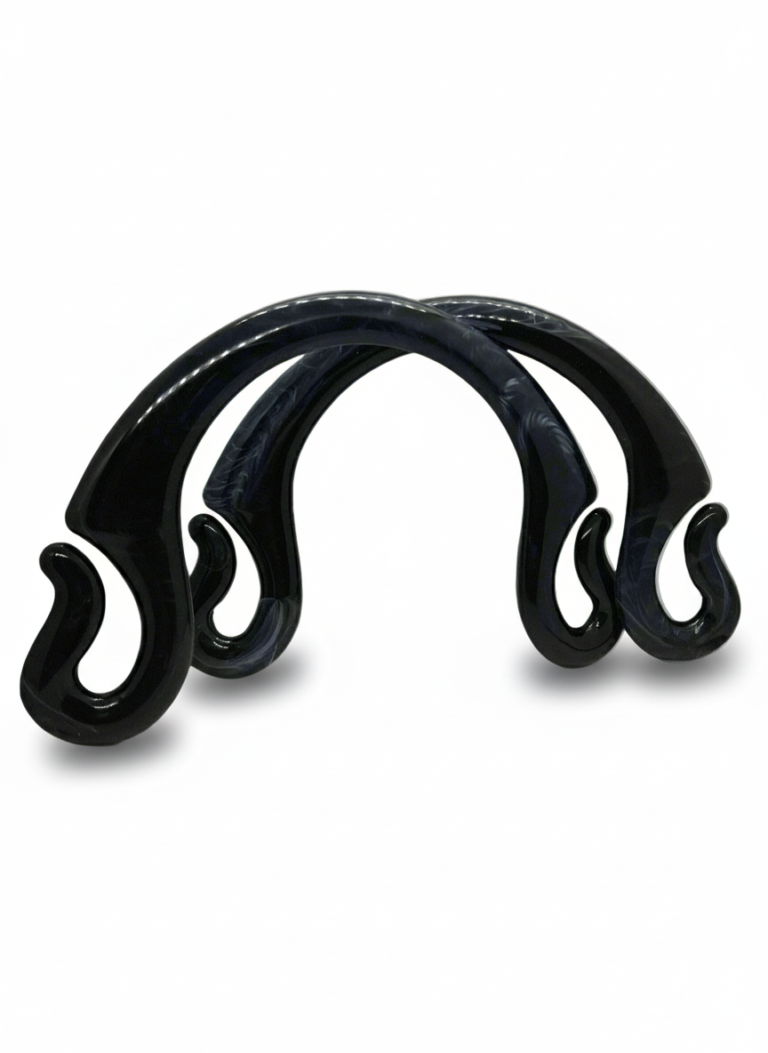 Manico marmorizzato nero
