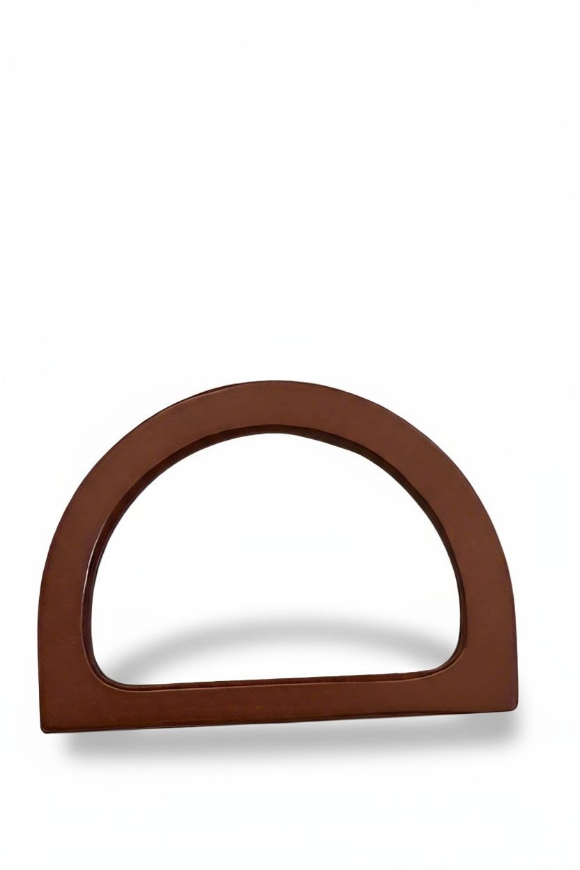 Manico mezzaluna legno scuro