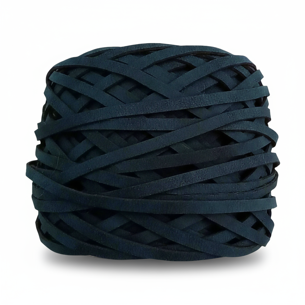 Nastro ecopelle blu
