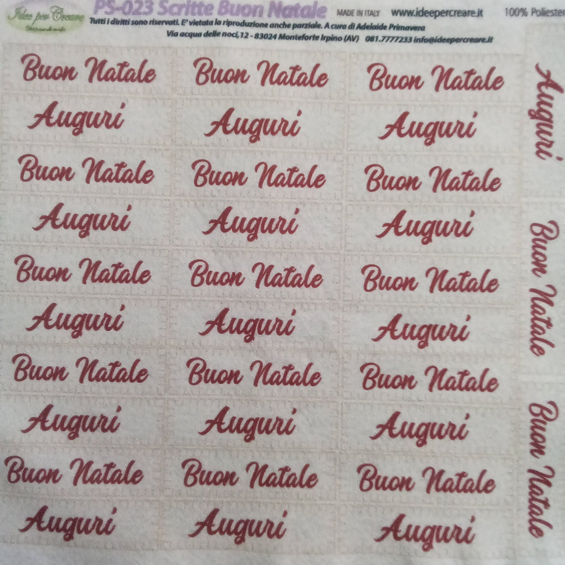 Pannello pannolenci scritte natalizie 