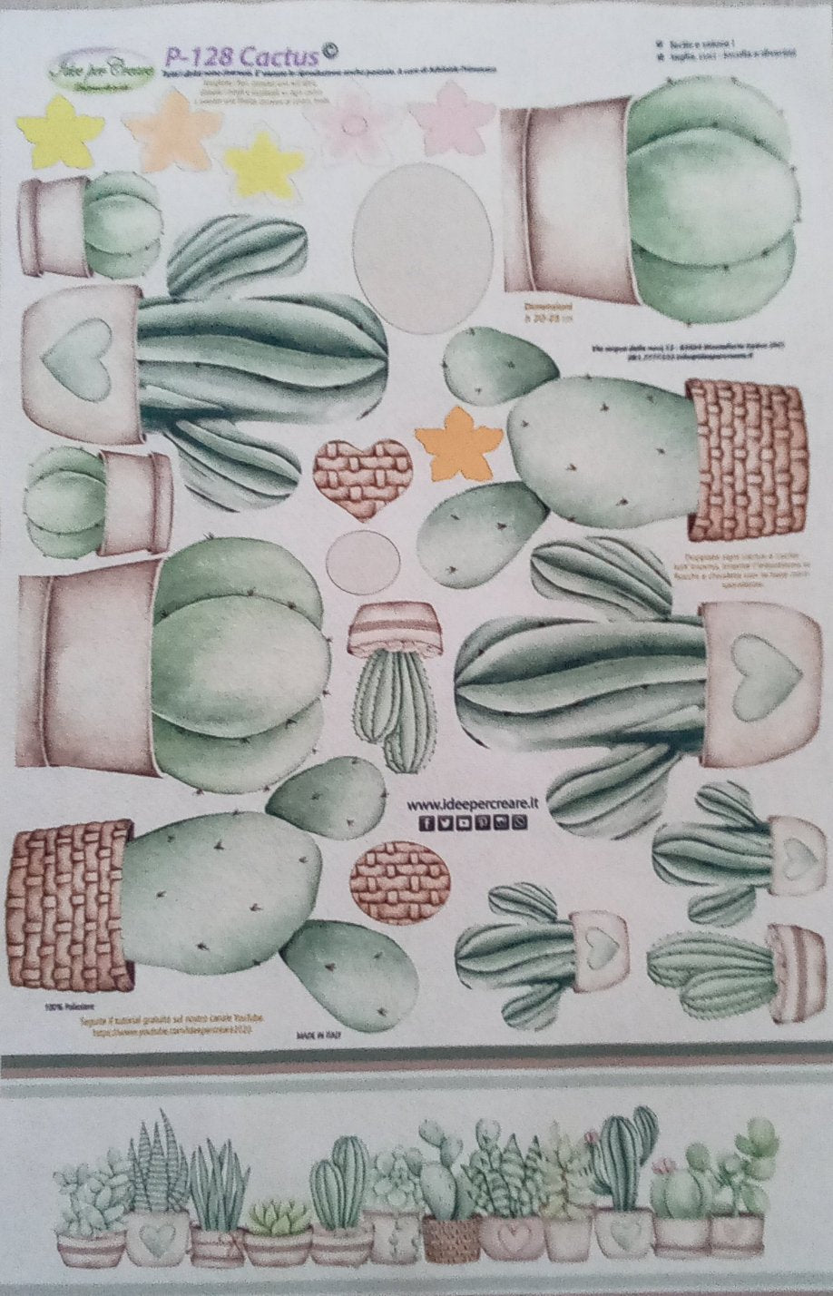 Pannello pannolenci - cactus