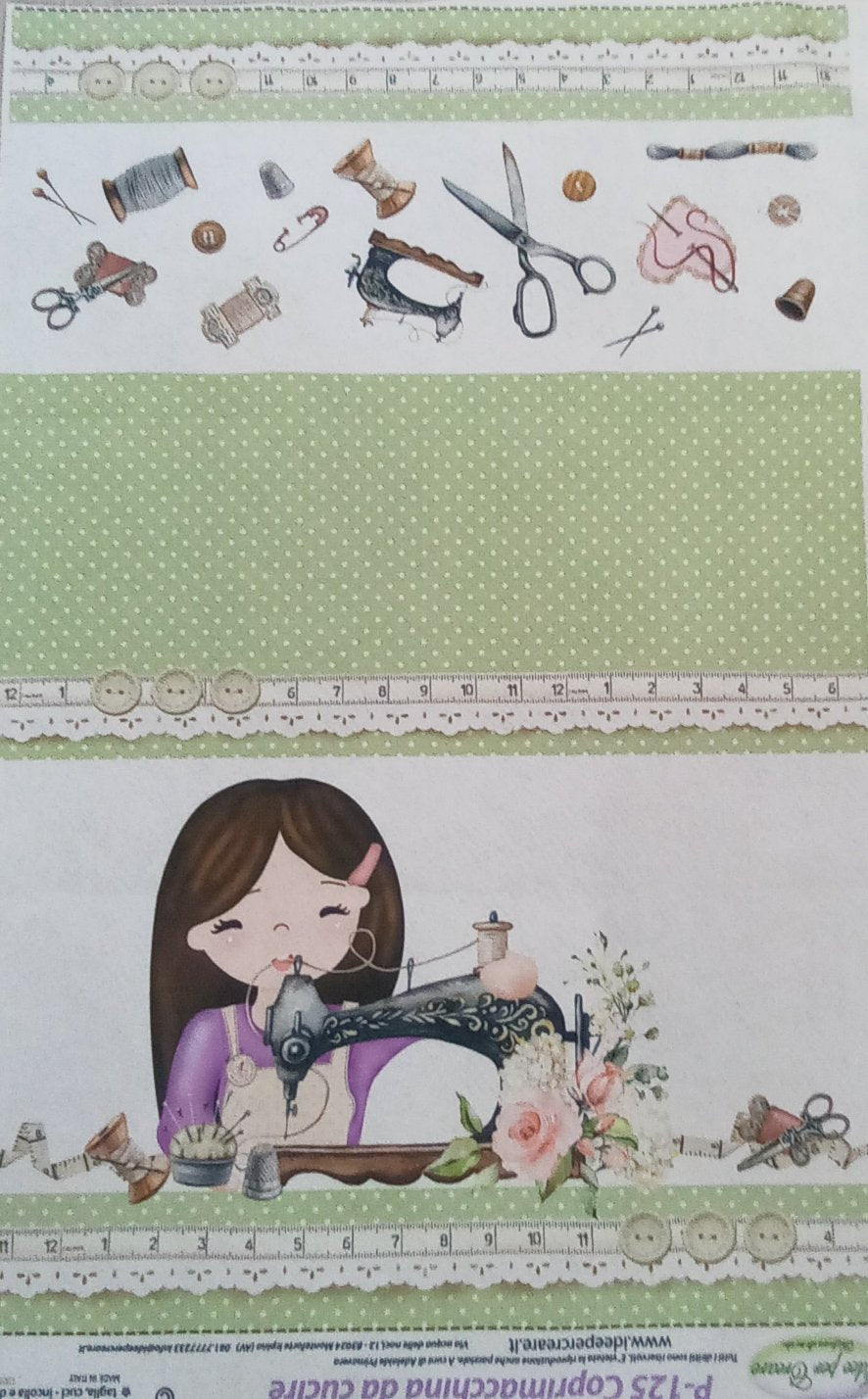 Pannello pannolenci - copri macchina da cucire