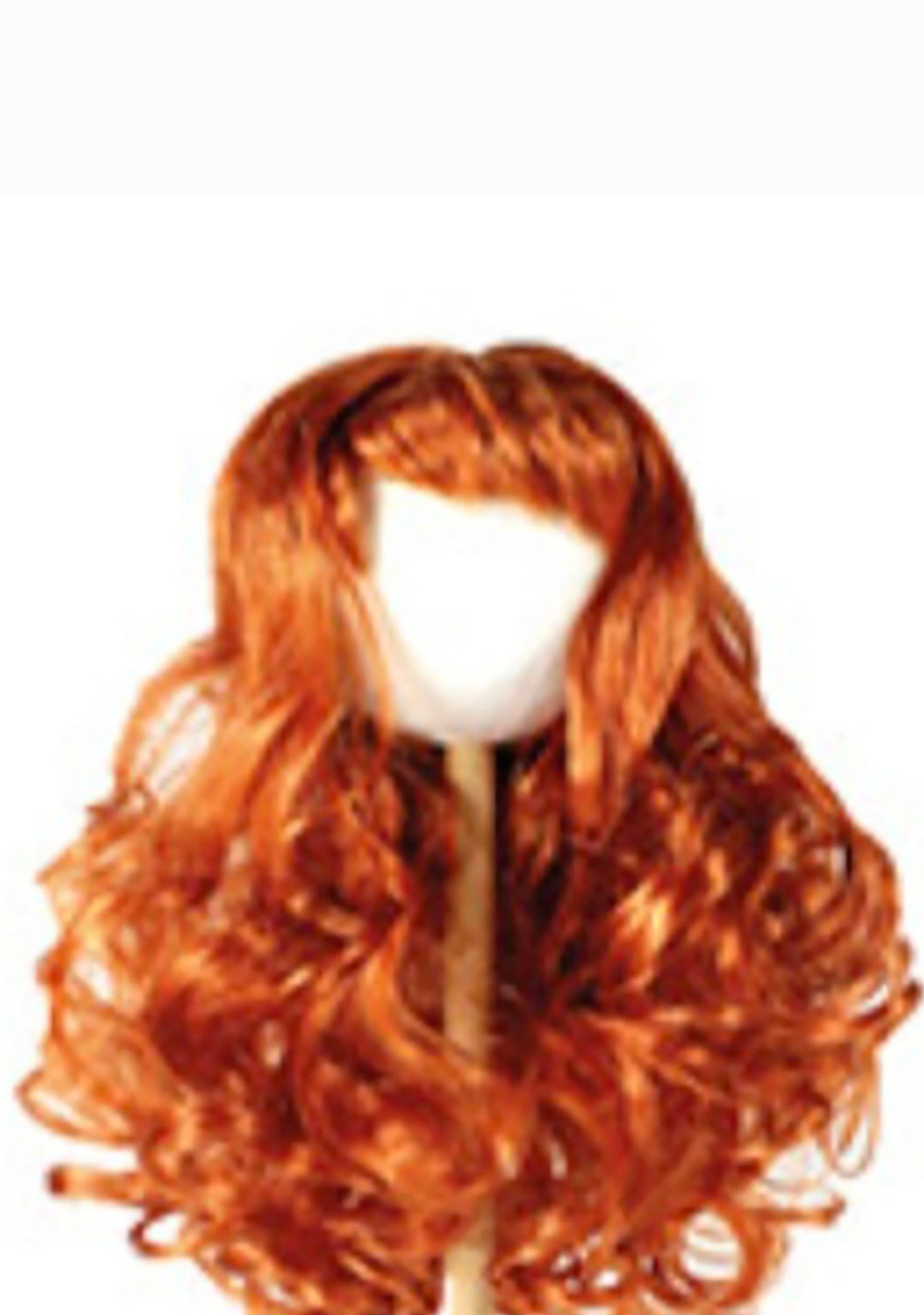 Parrucca per bambole rossa