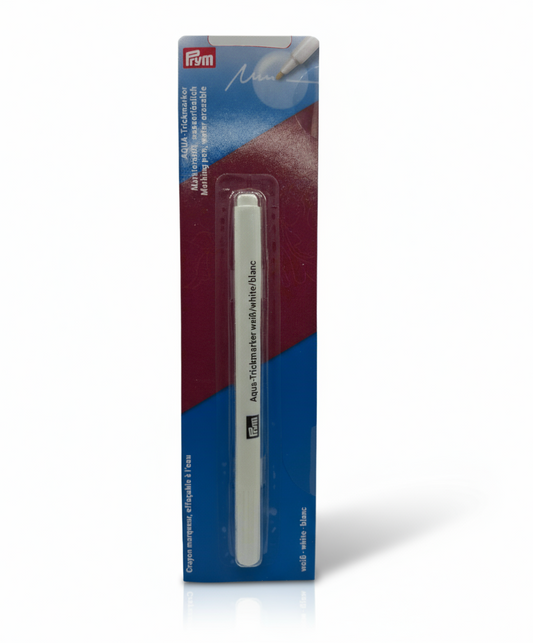 Penna solubile per ricamo bianca