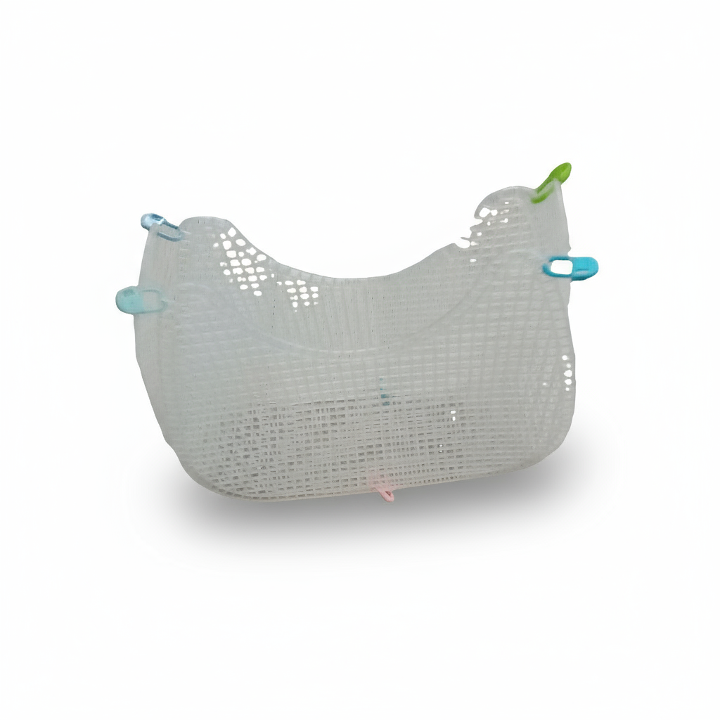 Rete canvas pochette aperta 