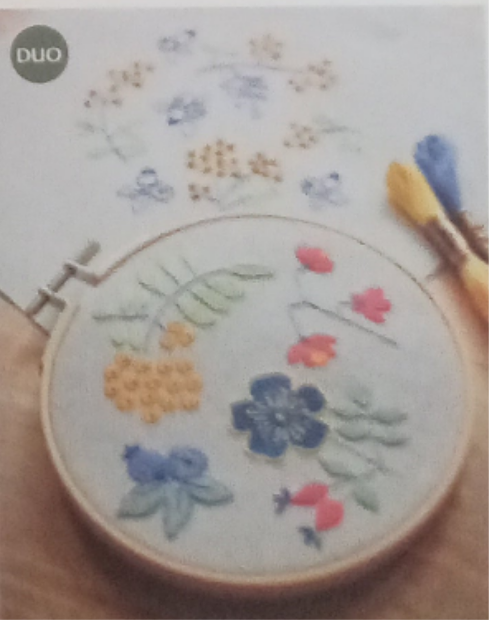 Ricamo fiori colorati