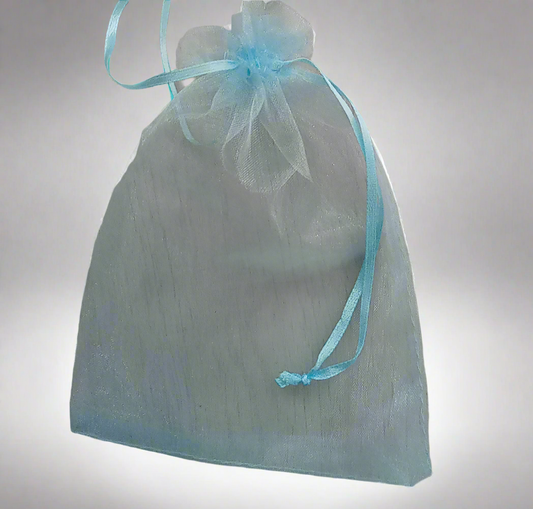 Sacchetto Organza azzurro
