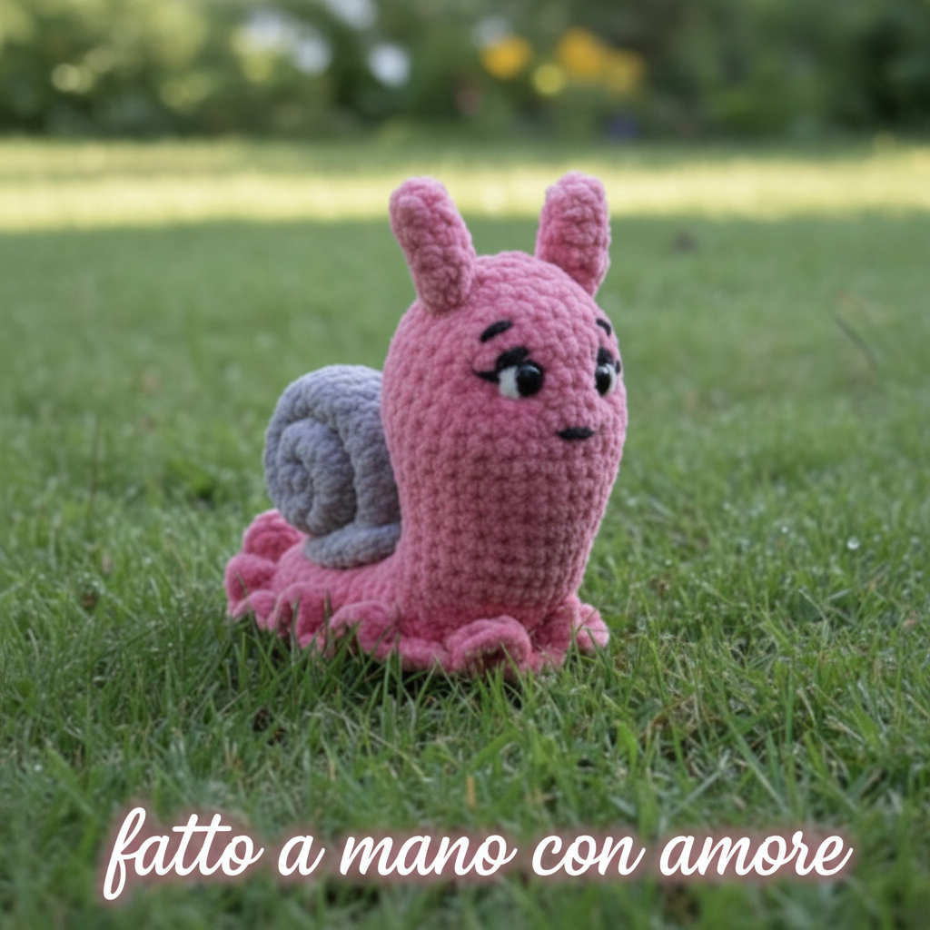 Schema fatto a mano con amore lumaca