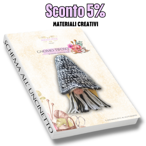 Schema gnomo uncinetto bianco e nero  con sconto 