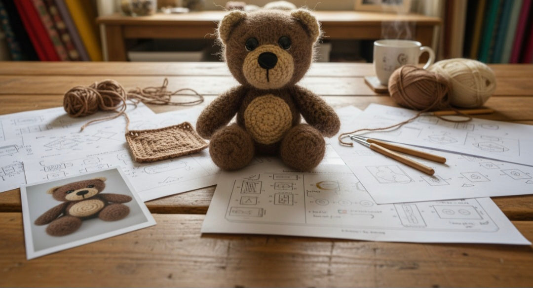 Schema in italiano amigurumi orsetto