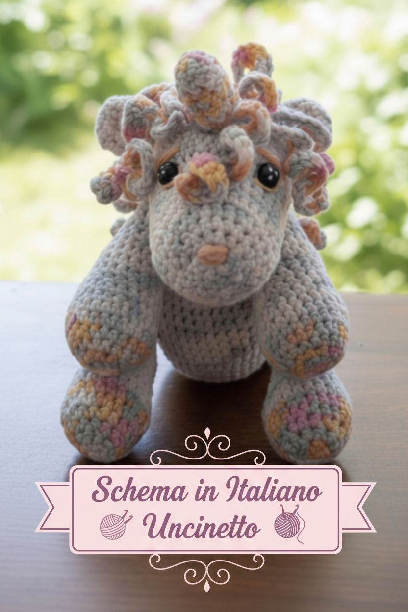 Schema uncinetto in italiano unicorno