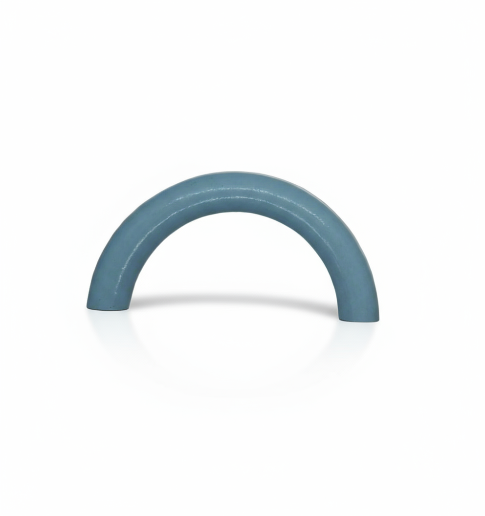 Semi anello legno azzurro per catena ciuccio