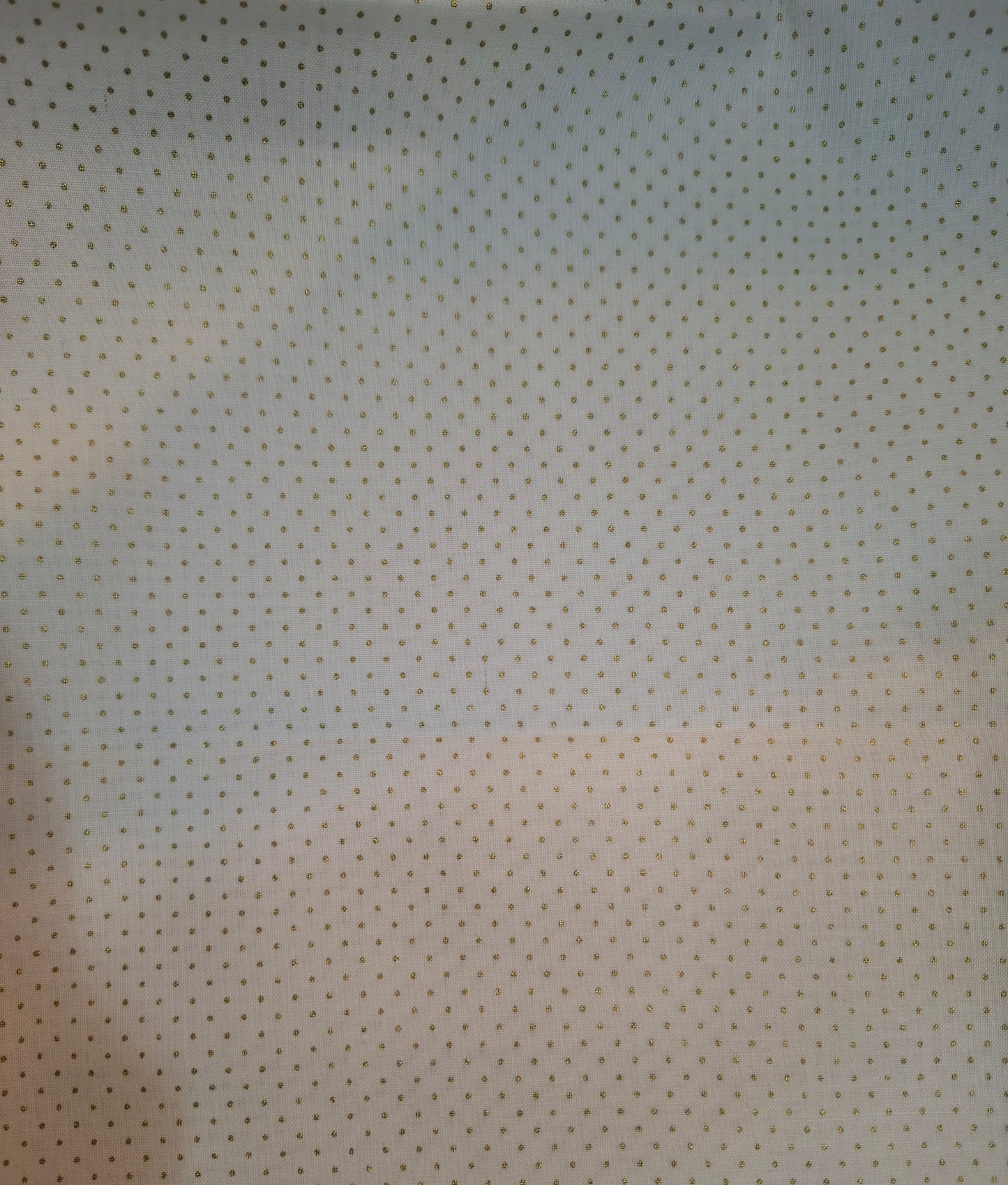 Tessuto panna pois dorati