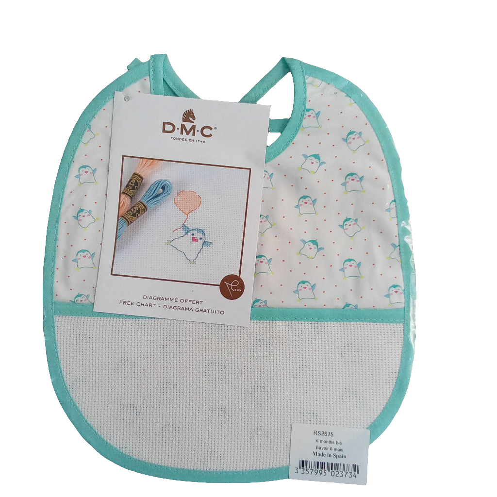 Bavaglini in cotone personalizzabili con tela aida-Angels Style merceria creativa